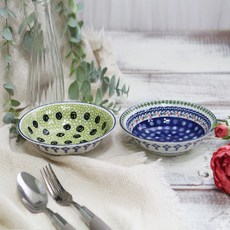 폴라브 오트밀 대접 2종 세트, 체리, 멜론, 1세트