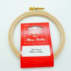 土耳其圓形刺繡架 75mm, 混色, 1個