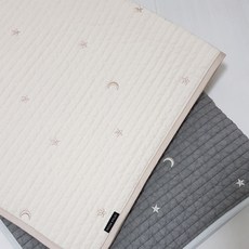 문스토리 별달자수 100수 누빔 데일리 유아패드, 아이보리, 1개