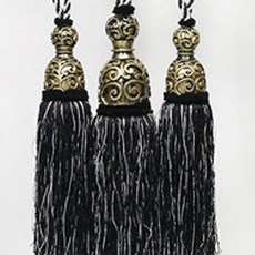 Changane 窗簾回接類型 A, 黑色的, 1套