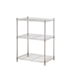 Jeongri In Hom 5層不鏽鋼置物架+多用途不鏽鋼鉤夾10入+輪子4入+半塗層手套, 1套