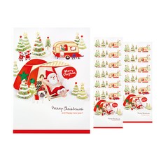 From&To 聖誕卡 + 信封套組 S1032q4, 混合色, 12套