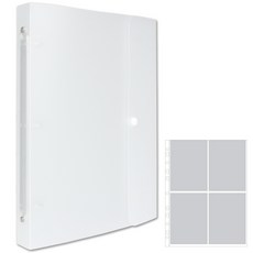 Theirs照片口袋 3層按扣相冊 4格, 半透明, 50張