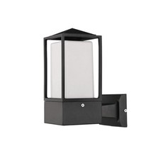 方形壁燈 100mm, 黑色的