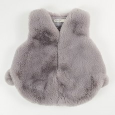 WISHKIDS 孩童素色毛絨背心