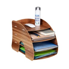 aryko 組裝式文件收納架, 木頭, 4層