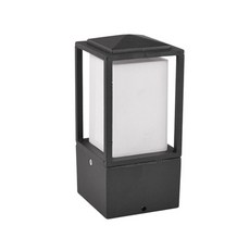 方形門柱燈 80mm, 黑色