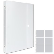 Theirs相片口袋 3層按扣相冊 6格, 半透明, 50張