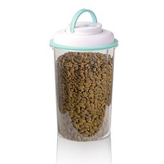 펫프레쉬 스마트 진공 밀폐 반려동물 사료 보관용기, 스카이블루, 5L, 1개