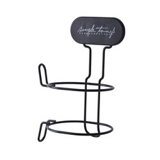 The Homes 字樣鐵製吹風機架, 黑色, 2個