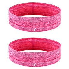 VEIDOORN 運動頭帶 A51 2入, 粉色的