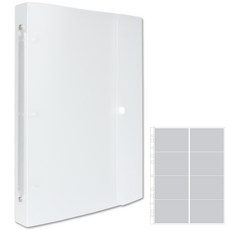 Theirs相片口袋 3層按扣相冊 8格, 半透明, 50張