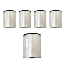 abm 捲曲緞帶氣球繩 450m, 白色, 5個