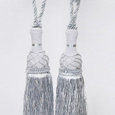 Changane 造型窗簾掛繩 B款, 灰色的, 1套