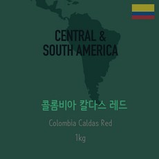 콜롬비아 칼다스 레드 버번 생두, 1개, 1kg