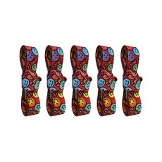 스마일 양면골지 리본끈 폭 1.5cm 5p, 레드, 200cm