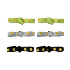 스마일 단면골지 리본끈 폭 1cm 3종 x 2p세트, 그레이, 블랙, 연두, 200cm