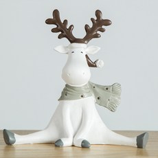 JHCompany 圍巾聖誕麋鹿裝飾 D, 混合色, 1個