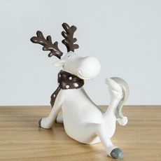 JHCompany 圍巾聖誕麋鹿裝飾品 C, 混合色, 1個