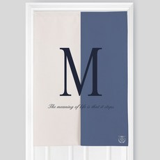 Kong K Living Home 海軍藍隔間門簾 + 門簾桿 雙開式, TYPE 10