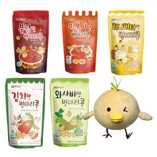 DGFARM 鷹嘴豆零食 70g 3入+蜂蜜奶油味 70g+泡菜味70g+娃娃 隨機出貨, 1組