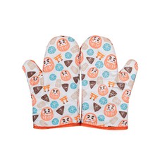 Yums插圖烤箱手套, 粉色的, 1個