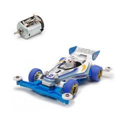 TAMIYA 田宮 Mini 4WD Shirokumakko Super-2 迷你四驅車 18083 + Atomic Tuned 2 Motor 15486 套組, 混合色, 1套