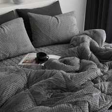 甜蜜的一天Momo著色超細纖維薄被, 灰色