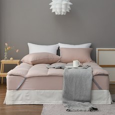 DAYMADE Duplex 頂級鬆緊帶型雙面床墊, 粉米色