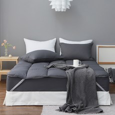 DAYMADE Duplex 頂級鬆緊帶型雙面床墊, 深灰色