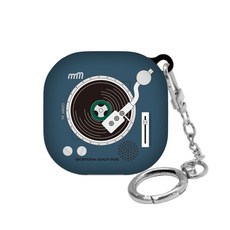 WAVESTUDIO Soul Design Galaxy Buds 2 / Pro / Live 保護殼, 單一商品, 新復古黑膠唱盤NB