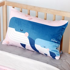 wisemama 超細纖維印花枕頭, 鯨魚