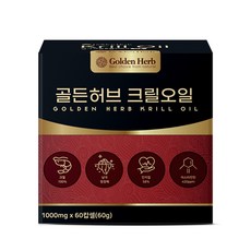 Golden Herb 磷蝦油, 60片, 1個