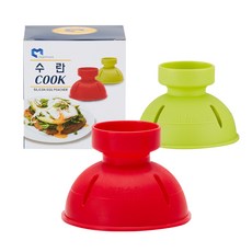 水煮蛋矽膠製作器 蒸蛋器 CM-E84 2入, 隨機出貨, 1個