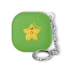 웨이브스튜디오 디자인 갤럭시 버즈FE / 버즈프로 / 버즈2 / 버즈라이브 케이스, 과일나라 스타프룻, 1개
