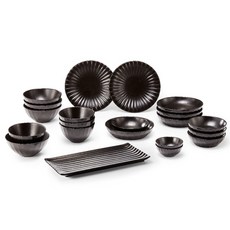 KwangJuYo Migak系列4人餐具21件組, 墨水顏色, 7種