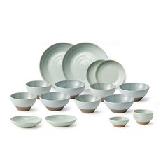 KwangJuYo Danji系列4人餐具18件組, 5種, 品紅