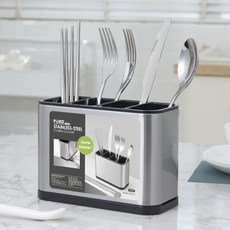 PUKO 不鏽鋼4格餐具筒 S109, 1個