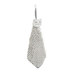 韓林家居 pastello 極細纖維動物廚房擦手巾, GRAY, 1個