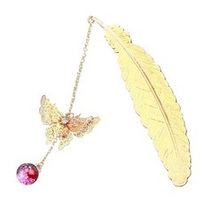 이모쿠비 버터플라이 팬던트 책갈피, 10, 1개