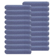 YOUNGSHIN TOWEL Panni 商務毛巾 No.2 120g 棉紗, 藍灰色, 20個