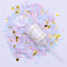 派對波點紙片, 粉彩混合