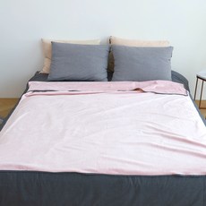 bebe chouette 刷毛超細纖維雙面毯, 粉色