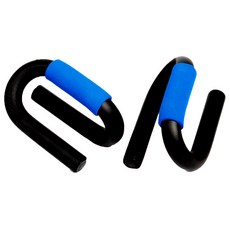 제이케이휘트니스 퍼블릭 에스 푸쉬업바 S-1 2p, 블랙 + 블루