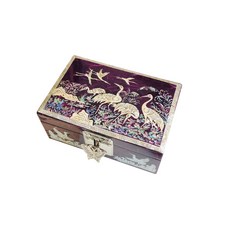 螺鈿漆螺鈿寶石盒 紫色, 1個