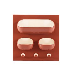 單色掛鉤壁掛配件者紅色, 1個