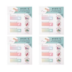 플레플레 요기조기 잇 점착메모지세트, 테트리스, 4세트