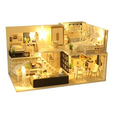 KkomiDEAL DIY 袖珍屋 大型 38 現代賓館 + 製作工具, 混合顏色