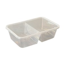 耐熱方形容器 T-650D 透明, 1入, 50個