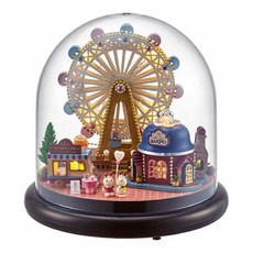 KkomiDEAL DIY 微型屋 圓頂型 06 幸福摩天輪 + 製作工具, 混合顏色, 1個